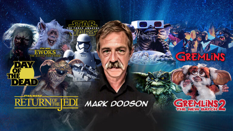 Mark Dodson Banner showing characters