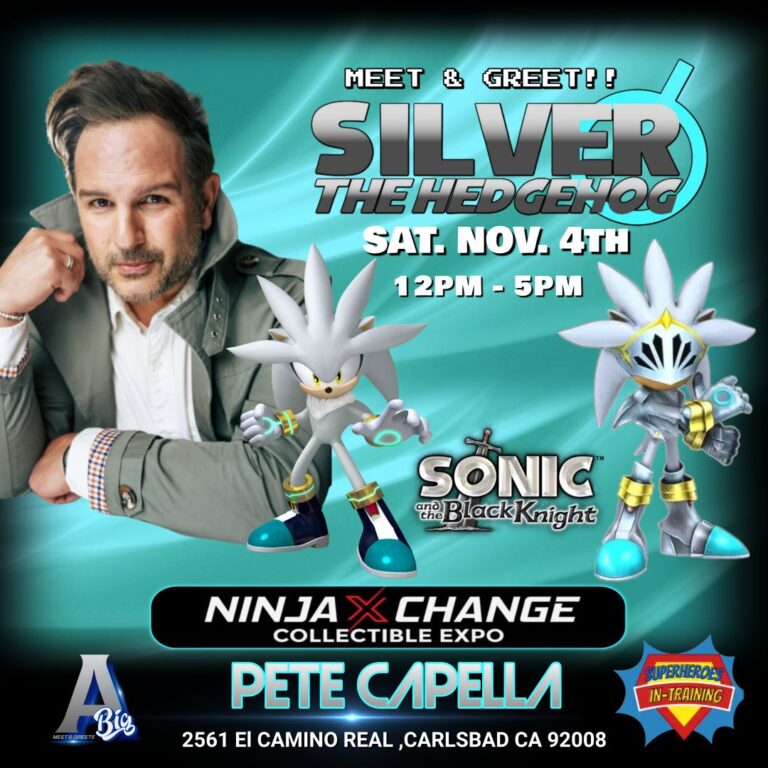 Meet Sonic’s Silver: Voice Actor Pete Capella at Ninja Xchange Collectible Expo!